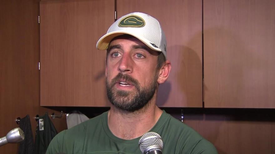 Aaron Rodgers discusses anthem protests, some fans say he should stick